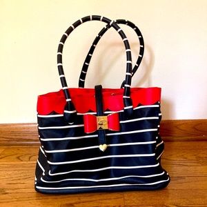 Adorable Betsey Johnson Striped Shopper